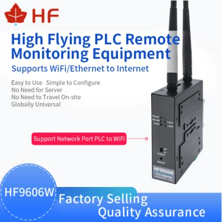 

HF9606W Industrial PLC Remote Monitoring Equipment 4 Ports RJ45 Support MQTT D2D Virtual Port Channel WIFI Ethernet to Internet