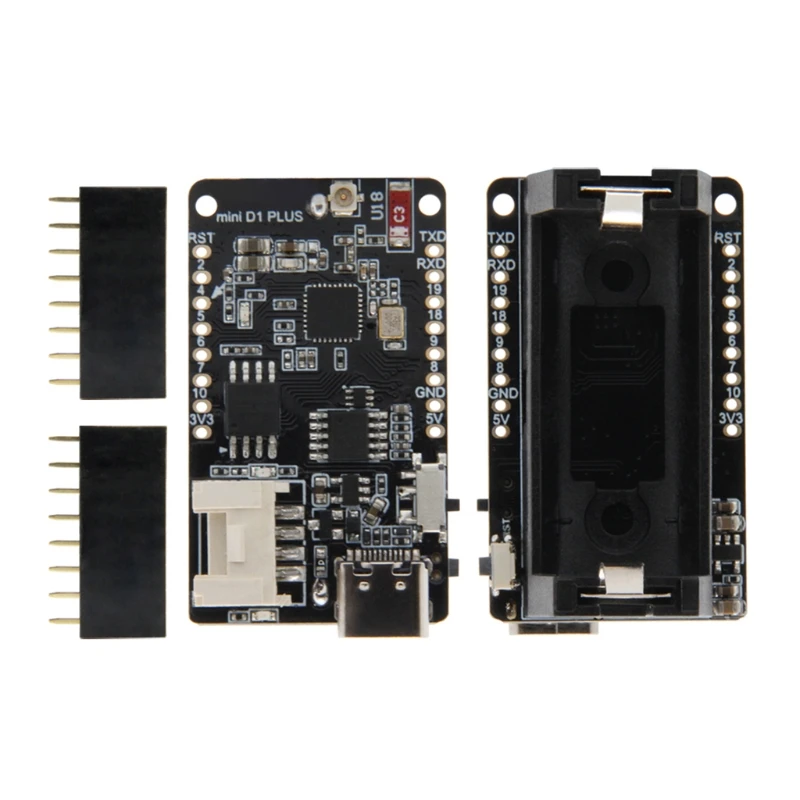 

Compact T OI PLUS ESP32 C3 Development Board Support Bluetooth-compatible WIFI Rechargeable 16340 Battery Holder