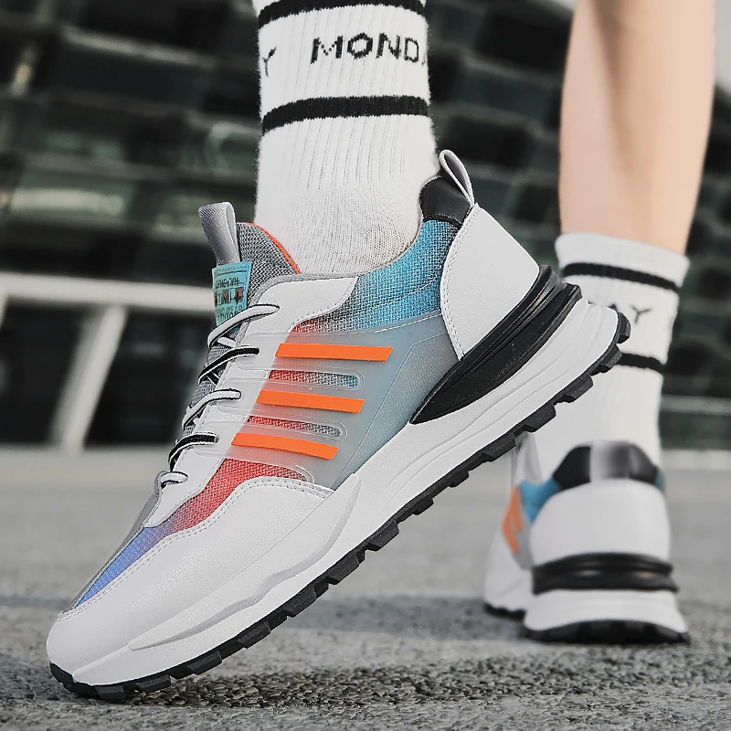 Casual Shoes Men Flat Fashion Running Shoes Male 2023 Original Athletic Sports Sneakers Free Shipping Gym Training Footwear Man