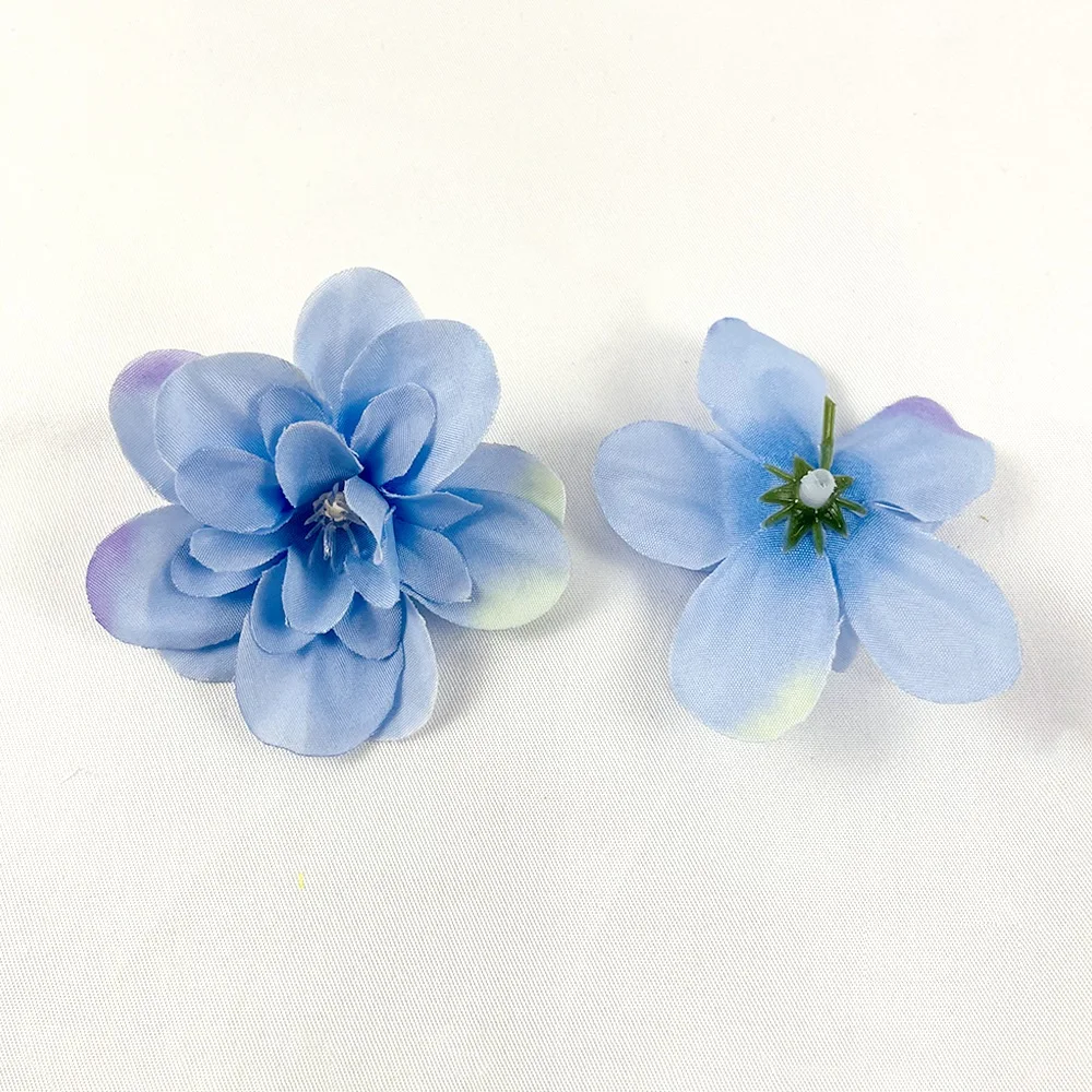 100 шт. искусственный Delphinium ajacis голова тычинка цветок для свадьбы свадебный букет