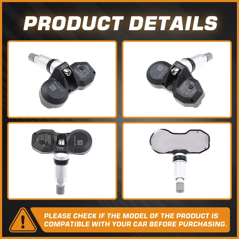 Фото Автомобильный TPMS для Volkswagen Touareg 2007-2014 Porsche Cayman 987 981 2009-2016, датчик давления в шинах VW Phaeton Porsche Boxster 987 №2