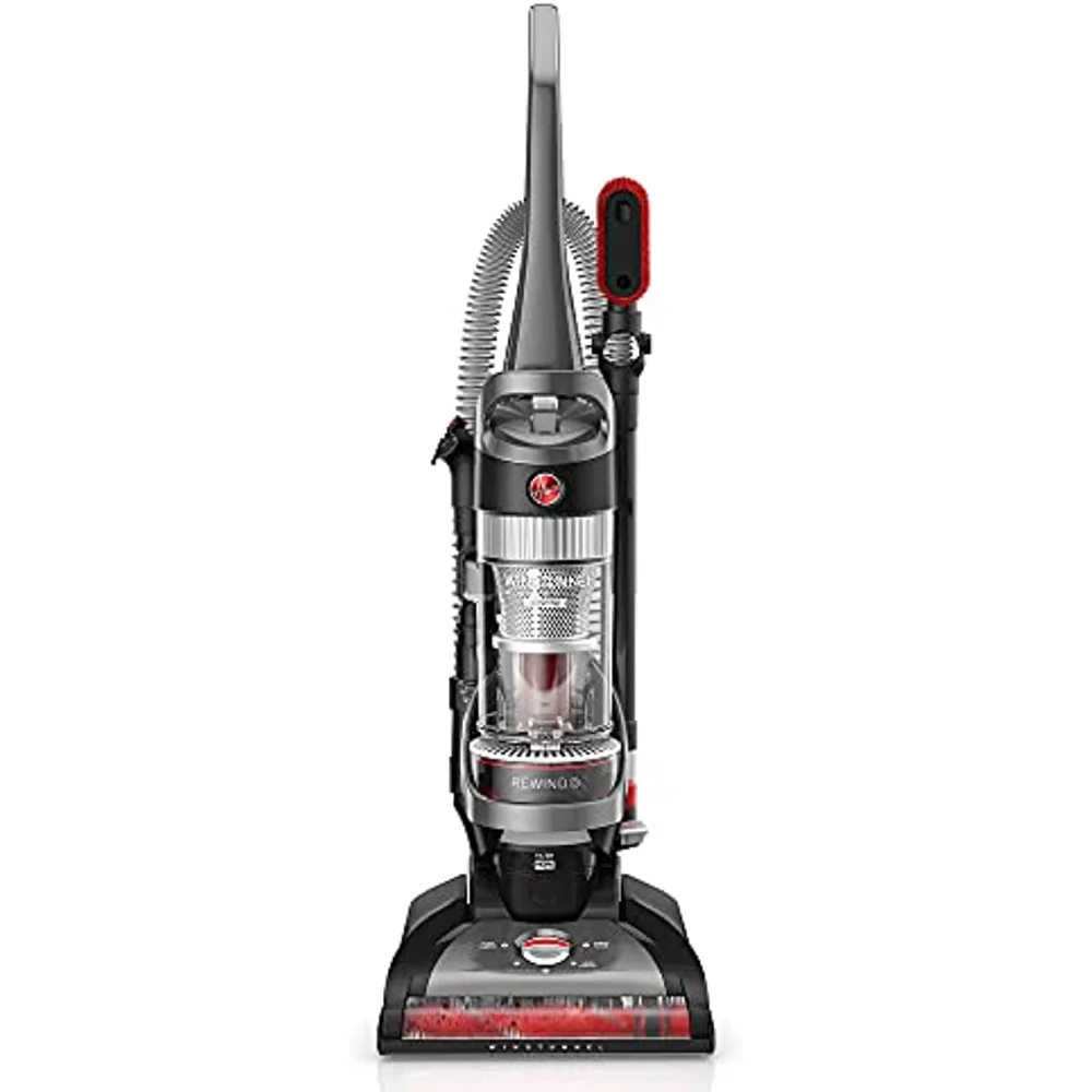 

WindTunnel Whole House Rewind Corded Bagless Upright Vacuum Cleaner, For Carpet and Hard Floors, UH71350V, Black