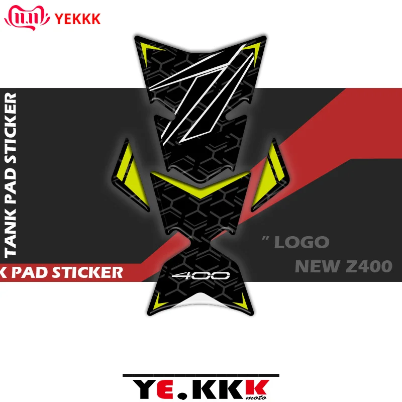 

For Kawasaki Z400 Ninja Z 400 3D Stereo Fuel Gas Tank Pad Protector Decal Stickers Full Z Logo 2019-2023 New