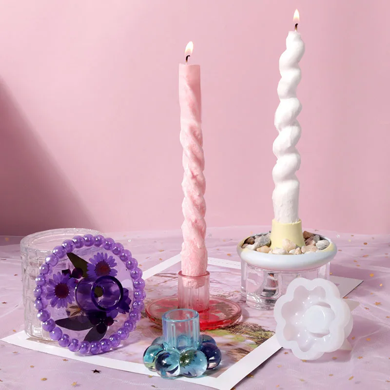 Бетонный Круглый Подсвечник, силиконовая форма «сделай сам», штукатурка ручной работы, подсвечник из эпоксидной смолы, формы для подсвечников, украшение для дома