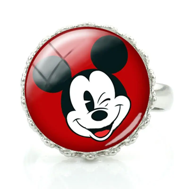 Классическое кольцо Disney с мультяшным Микки Маусом модные дизайнерские ювелирные