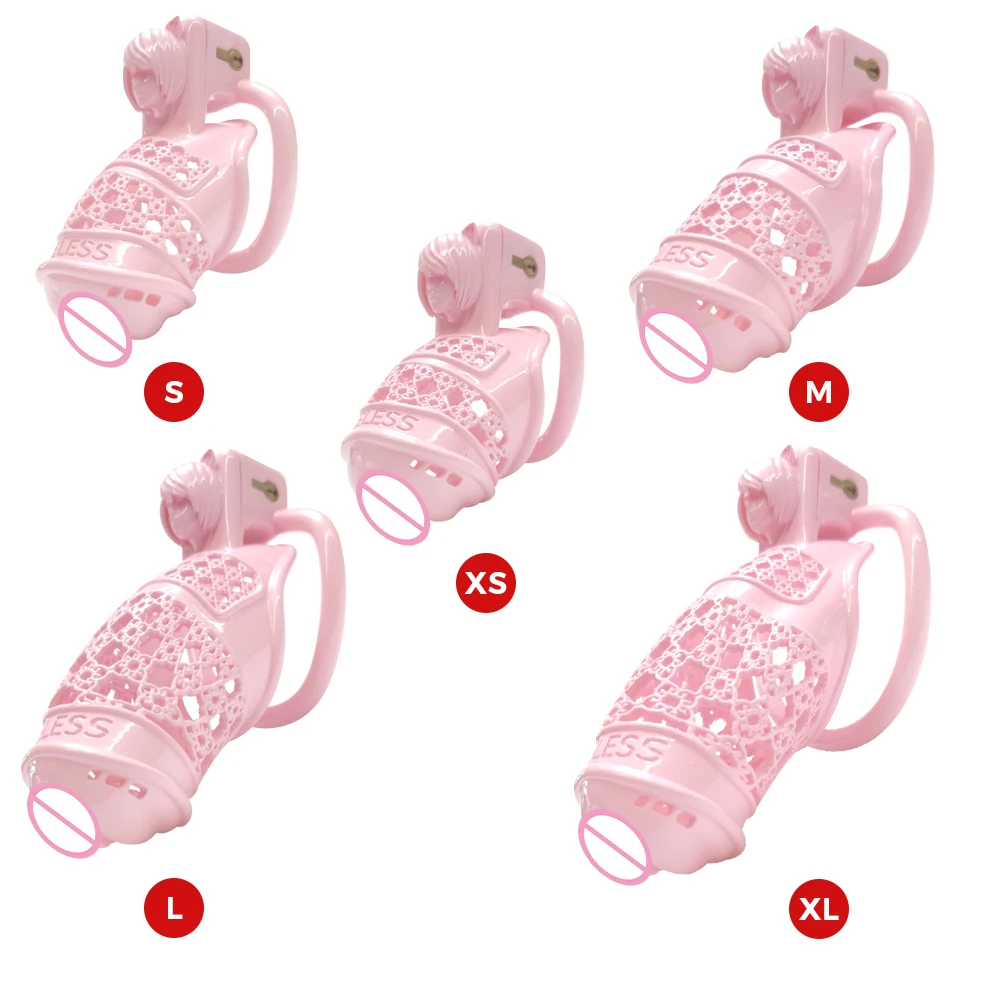 Бондаж с замком и кольцом для пениса