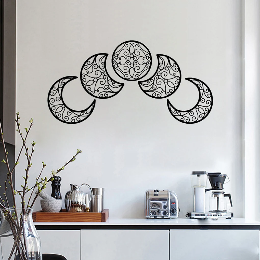 

3D Moon Wall Stickers Wood Home Room Decoration Wall Bedroom Living Room Decor Art Accessories For Baby Kids Gifts Decorative