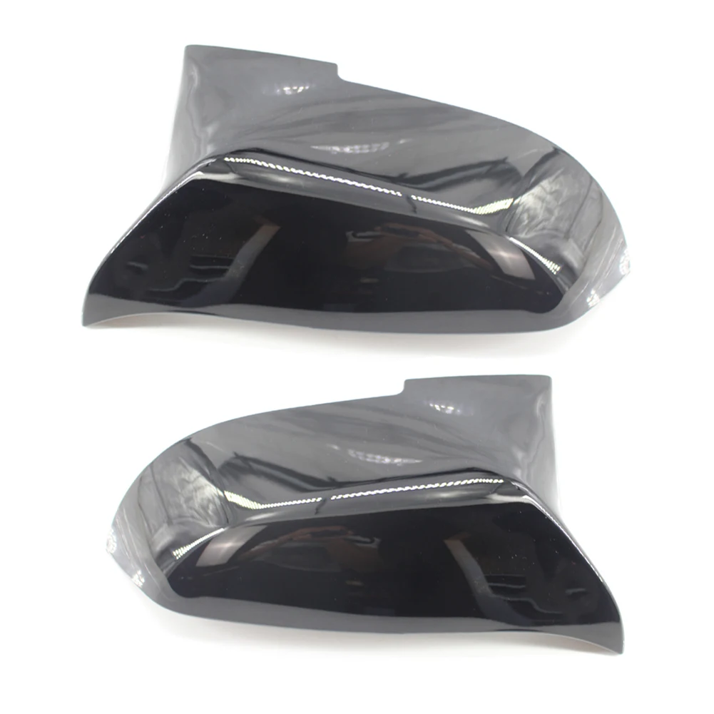 

Mirror Cover Rear Viewmirror Cap 2pcs ABS Plastic Accessories Gloss Black Left + Right Pair Replacement Vehicle