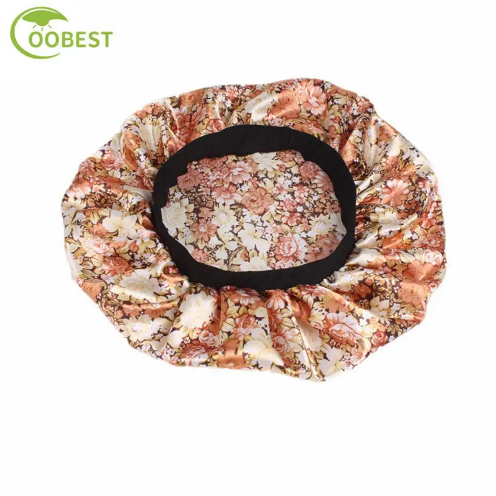 

New Fshion Waterproof Shower Cap For Women Bath Hat Hair Cap Bathroom Products