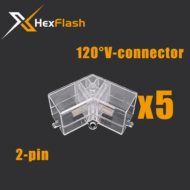 XHexFlash полностью медный 2-контактный разъем V/Y/L/T/I для светодиодной лампы подходит для трубки с шестигранной головкой 110-240 В