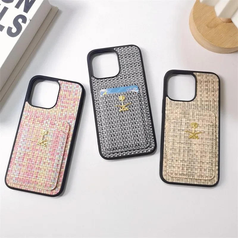 

Braid Clip 3d Metal Coconut Tree Couple Phone Cover Case For Iphone 14 13 12 X 11 Pro Xs Max Xr 8 7 Plus Pu Leather Coque Fundas