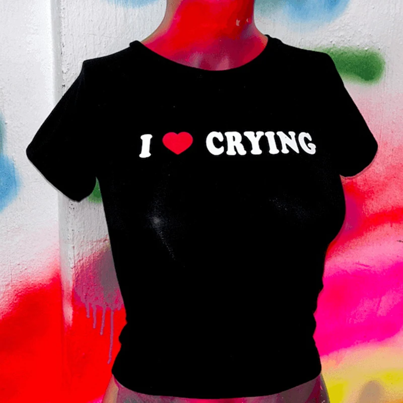 Женская футболка с коротким рукавом в стиле Харадзюку