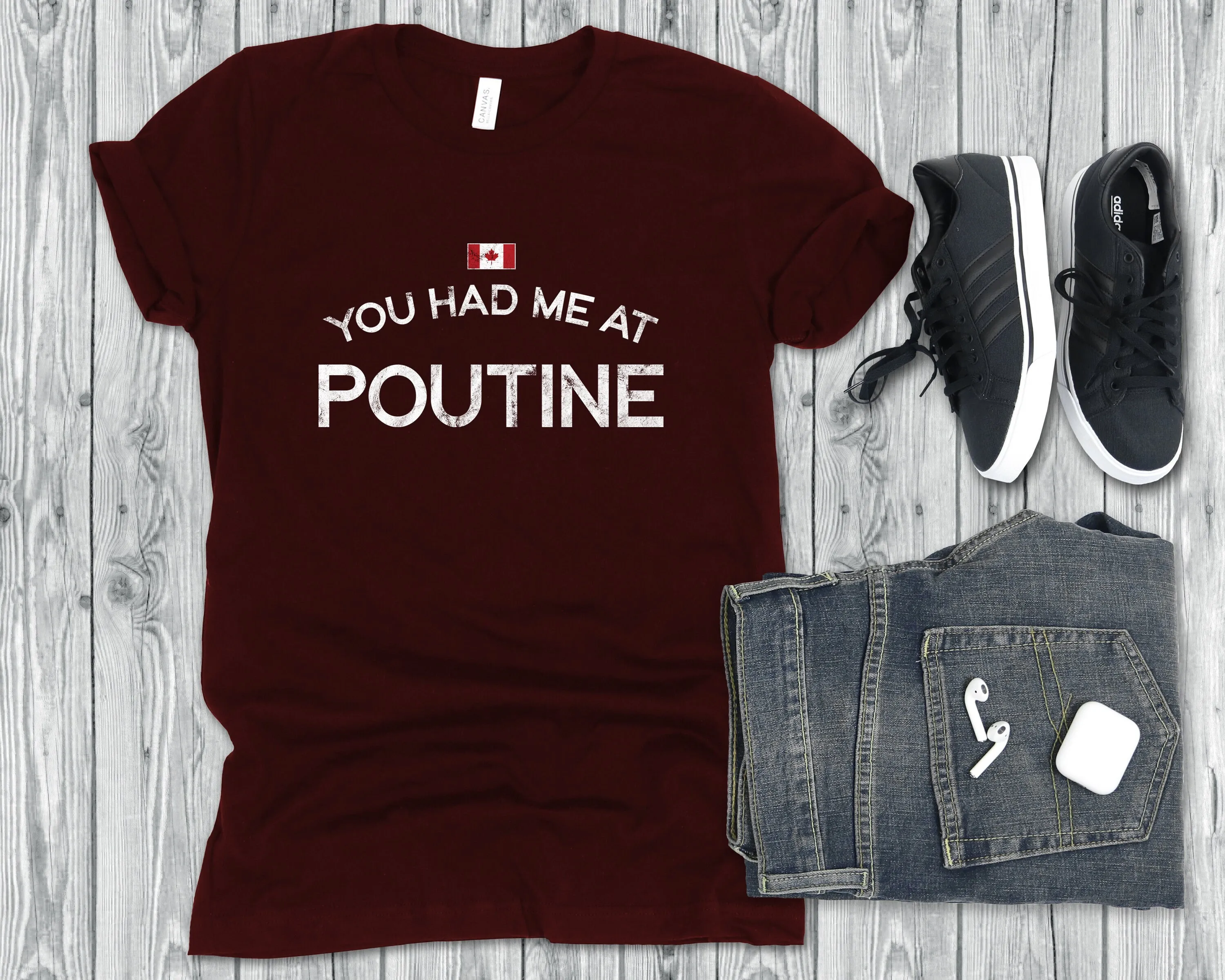 Забавная футболка с канадской едой You Had Me At Poutine кухонная картофель фри gifT Quebec