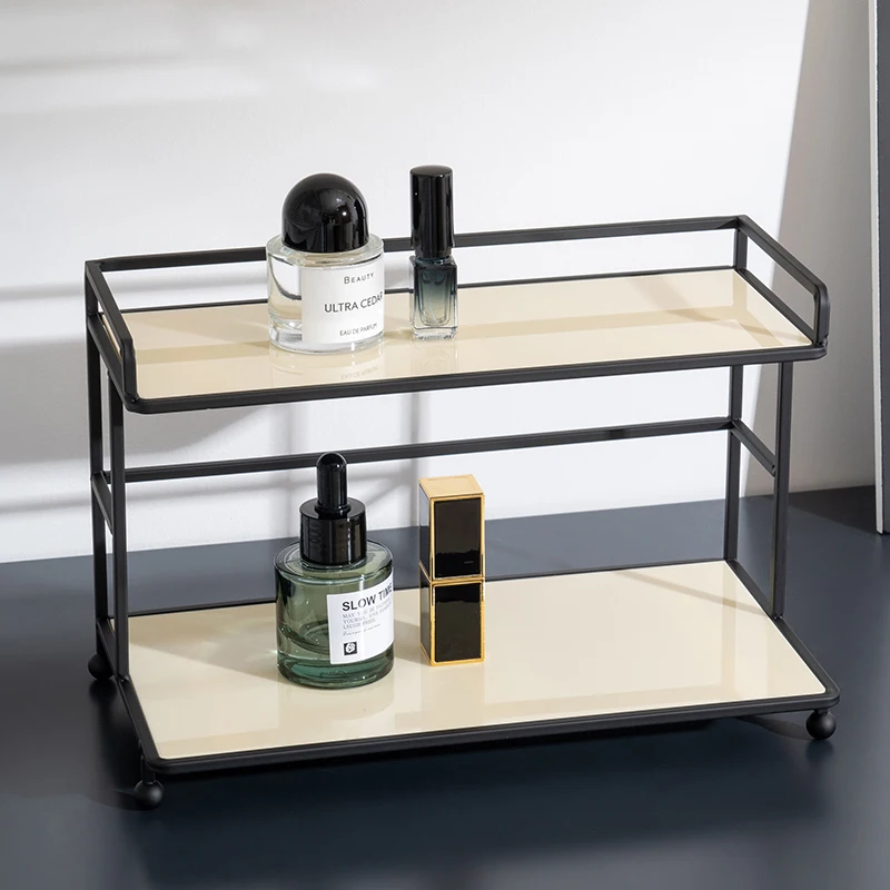 Органайзер для ванной комнаты, настольный двухслойный держатель ...