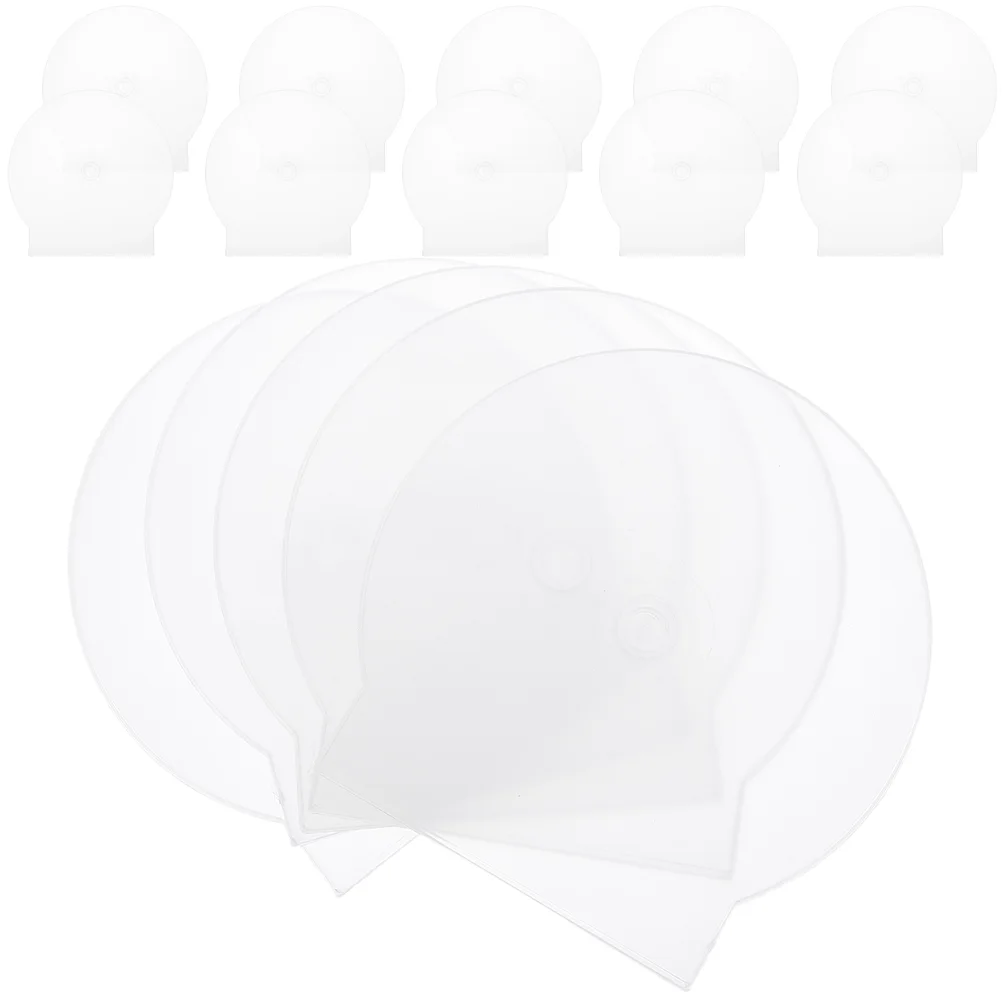 

50 Pcs CD Storage Case Plastic DVD Standard Cases Bracket Holder Transparent Holders Clear Portable Travel