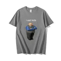 Bertram Eats Kids Funny Brand Men Women T-shirt I Eat Kids Tees Man Pure Cotton Tops Short Sleeve New Black Casual Loose Tshirt 4