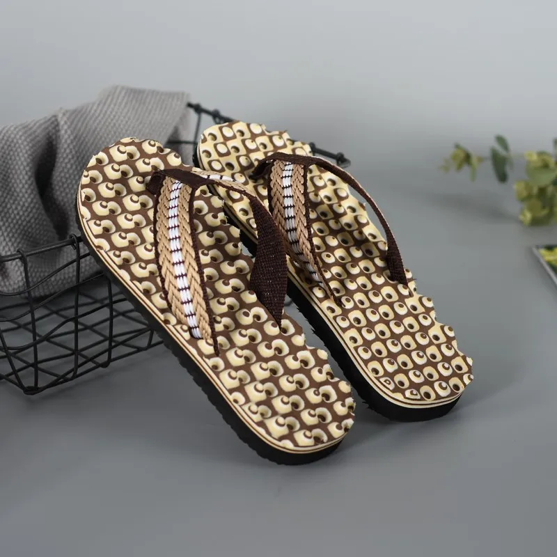 

Шлепанцы с мягкой подошвой, Нескользящие, массажные, камуфляжные, летняя уличная одежда, пляжная обувь