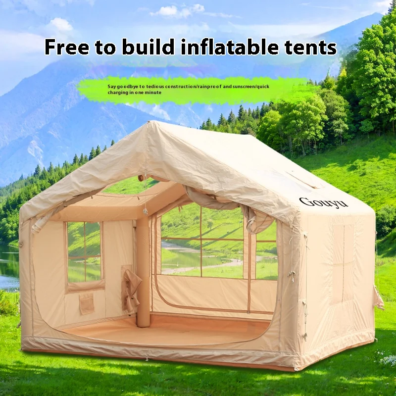 7 5 плоская надувная палатка с дымоходом большое пространство универсальная