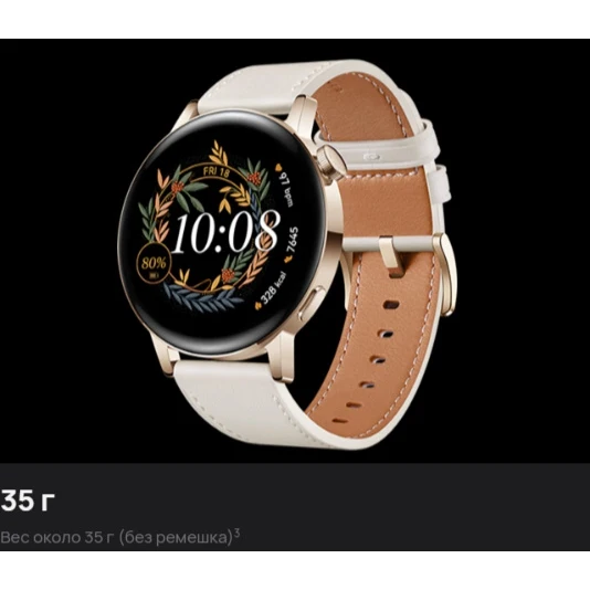 Умные часы Huawei GT 3 MIL-B19 Black SS-Black Fluoroelastomer 55027148