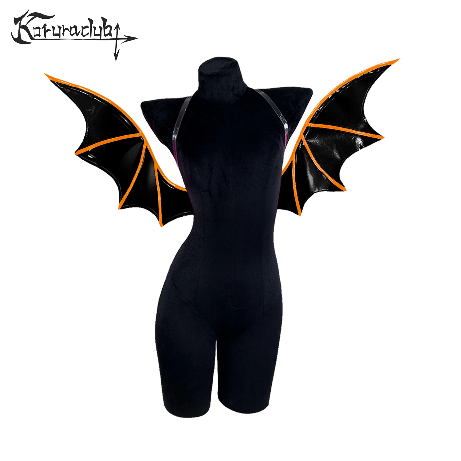 KORURACLUB HALLOWEEN VAMPIRES BAT WINGS Косплей Костюмы DEVIL WING PU LEATHER