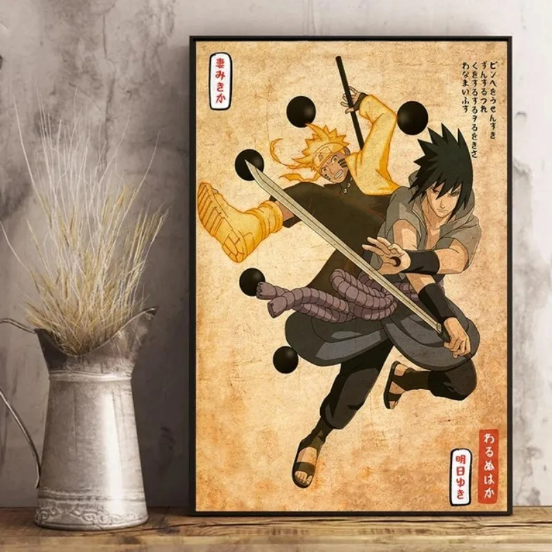 Японское аниме фотообои в стиле ретро художественные принты домашняя гостиная