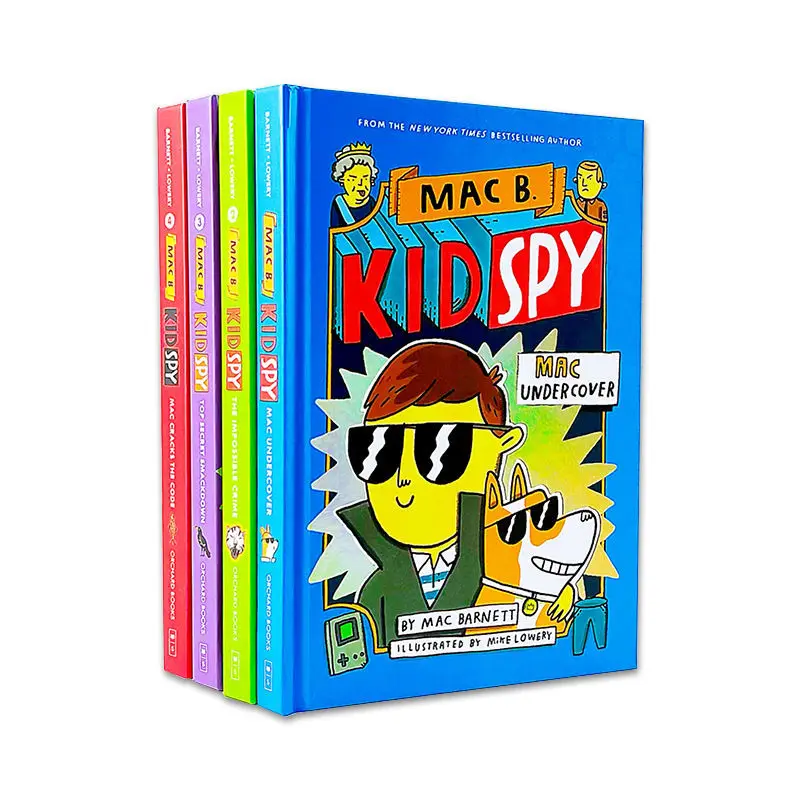 4 Books/Set Mac B Kid Spy Children Books Kids English Reading Story Book Detective Adventure Reasoning Novel