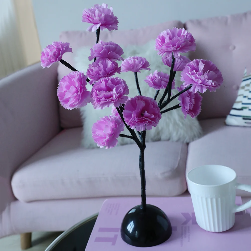 

Led Melaleuca Branch Light Table Lamp Household Room Bedroom Shop Decoration Night Light Table Lamp Forks without Battery