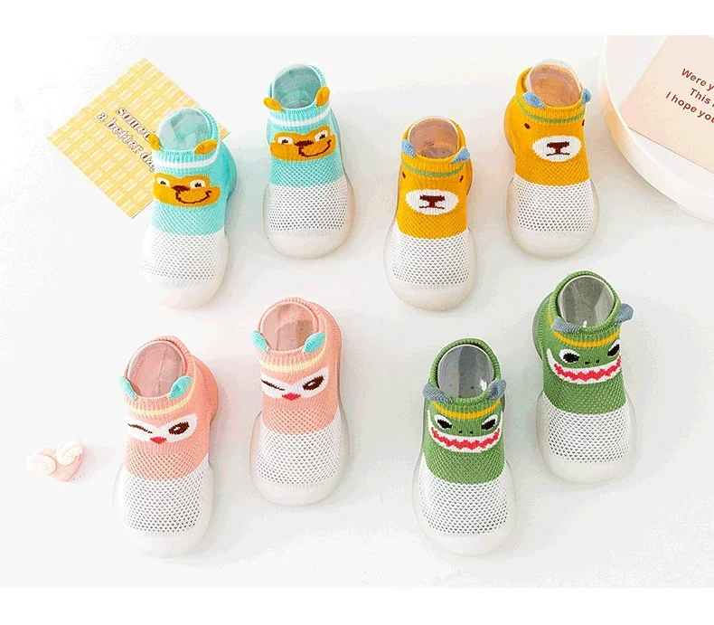 Лидер продаж модные нескользящие носки для комаров детская обувь и малышей