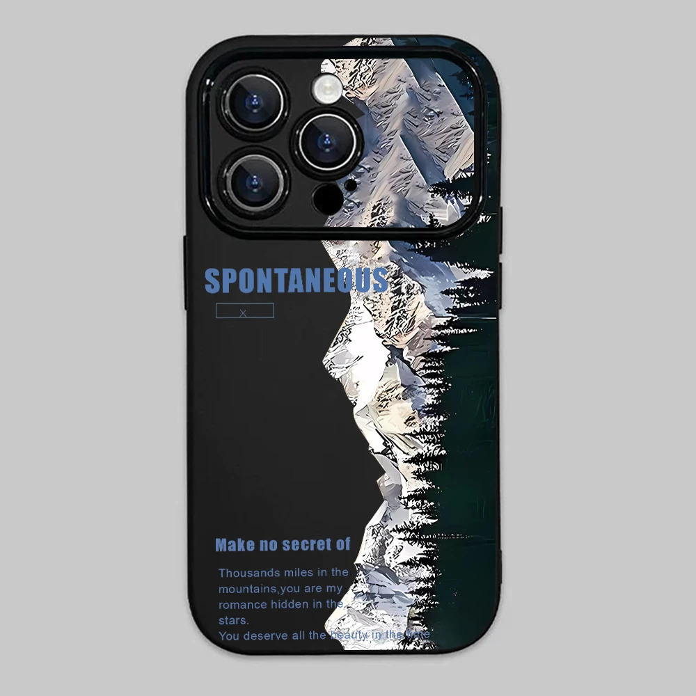Чехол для телефона Snow Mountain для iPhone 17 Pro Max 16 15 14 13 12 Plus Pro 11, оригинальный, из жидкого силикона, мягкий, противоударный (art.: 3920dcb611e87) - 3920dcb611e87