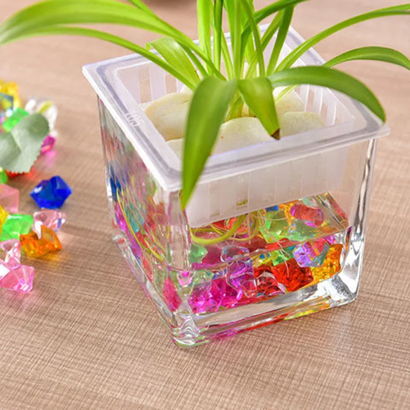 fish tank landscaping acrylic ice cubes transparent simulation colored stone hydroponic vase filler decorative colored stone