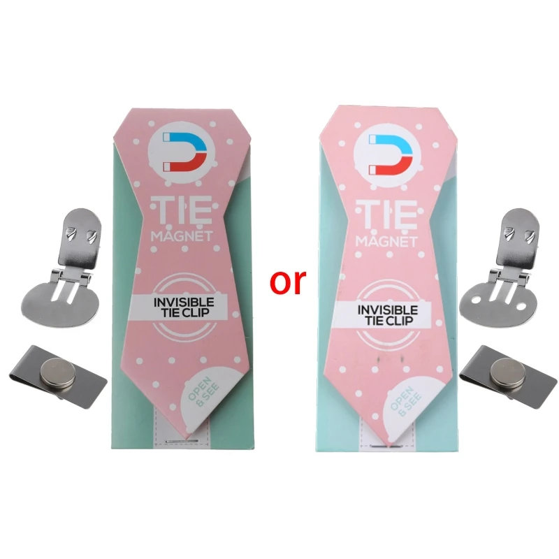 

Invisible Tie Clips Type Stainless Steel Anti-floating for Men Gift