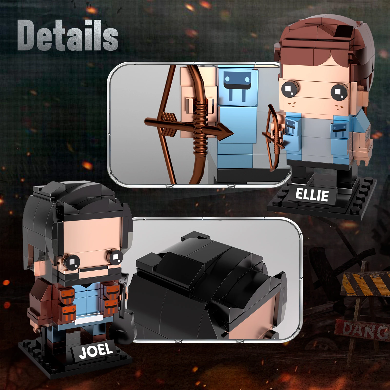 Наборы строительных блоков Lasts Survivors фигурки фильмов кирпичи Джоэл и Элли