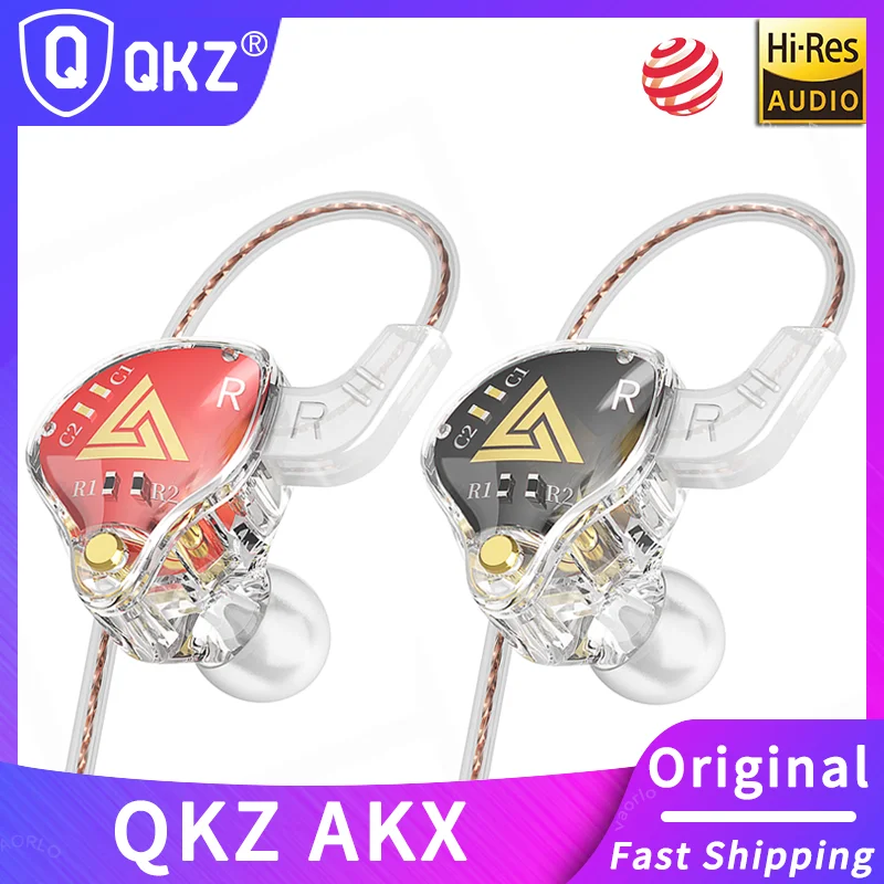 Проводные наушники QKZ AKX с микрофоном Hi-Fi стерео 3