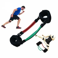 movement speed agility training legs running resistance band tube athlete football basketball player workout