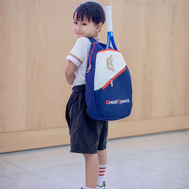 GreetSpeed Tennis Bag Badminton Racket Backpack Shoulder Messenger Bag Children Kids Youth with Shoe Compartment Multifunctional