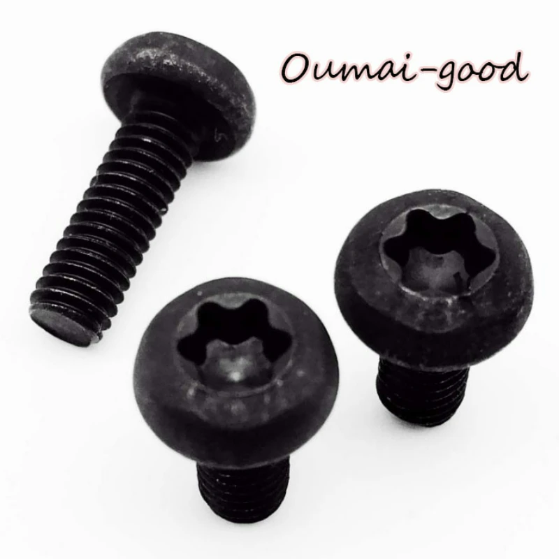 

10-50x M1.6/M2/M2.5/M3/M4 Black Grade 8.8 Carbon Steel GB2672 Six-Lobe Torx Pan Head Screw Six Lobe Round Button Head Bolt