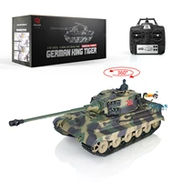 116 heng long 7 0 plastic fpv king tiger rc tank 3888a 360%c2%b0 turret barrel recoil rtr model for boys gifts th17522 smt7