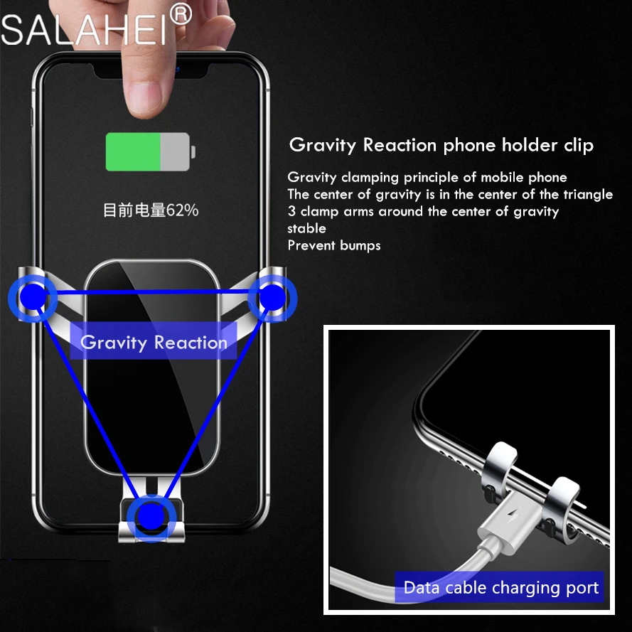 Автомобильный держатель телефона для Honda Civic 10-го поколения 2016 2017 2018 2019