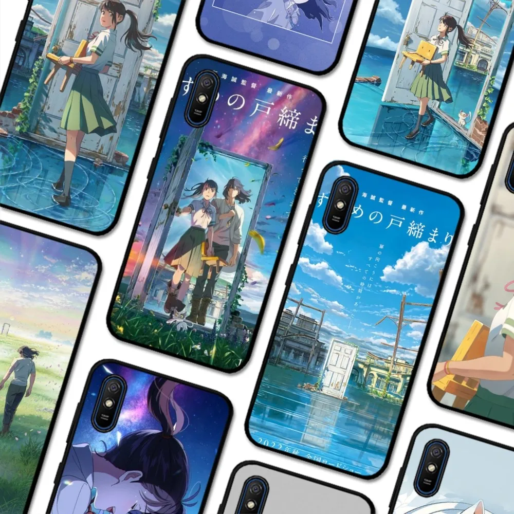 BiliBili S-Suzume No T-Tojimari Phone Case For Redmi 5 6 7 8 9 10 Plus Pro A GO K20 K30 K40 F3 Fundas