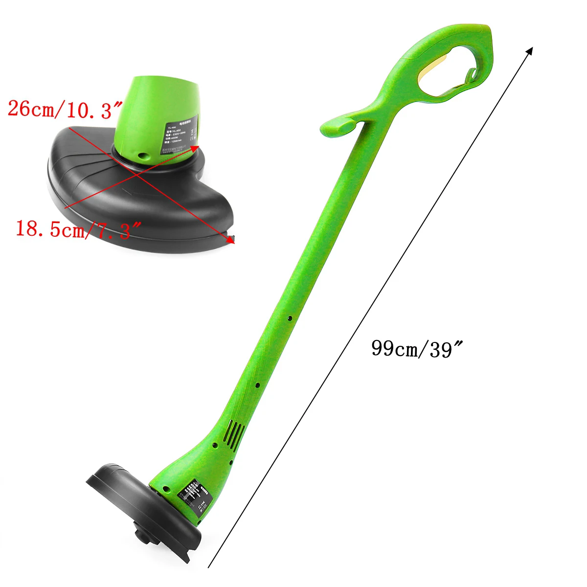 

500W 12500RPM Cordless Electric Lawn Mower Handheld Foldable Grass Trimmer Grass Cutting Machine Garden Courtyard Pruning Tool