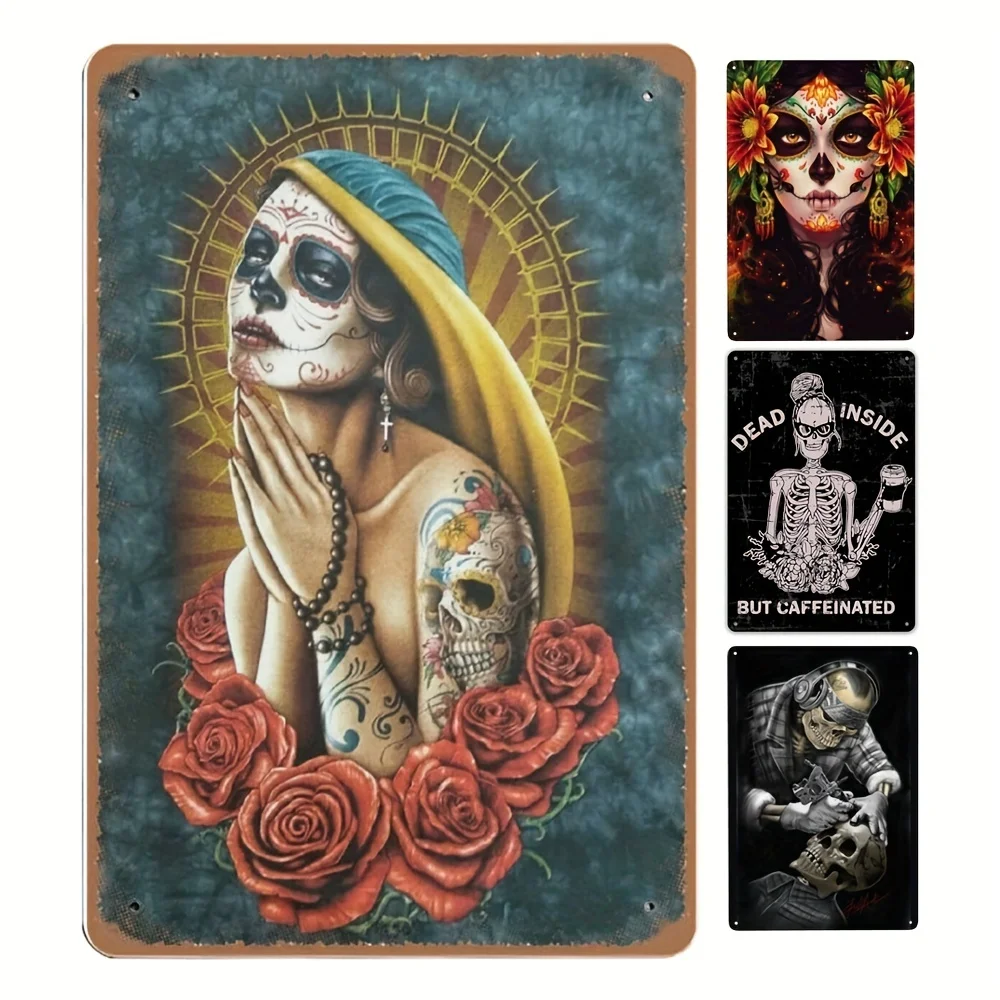 

Толстый металлический жестяной знак, кофейная Цитата мертвая внутри, но с кофеиновой печатью, жестяная жесть Signs1 Pc для украшения стен, дома, офиса, туалета