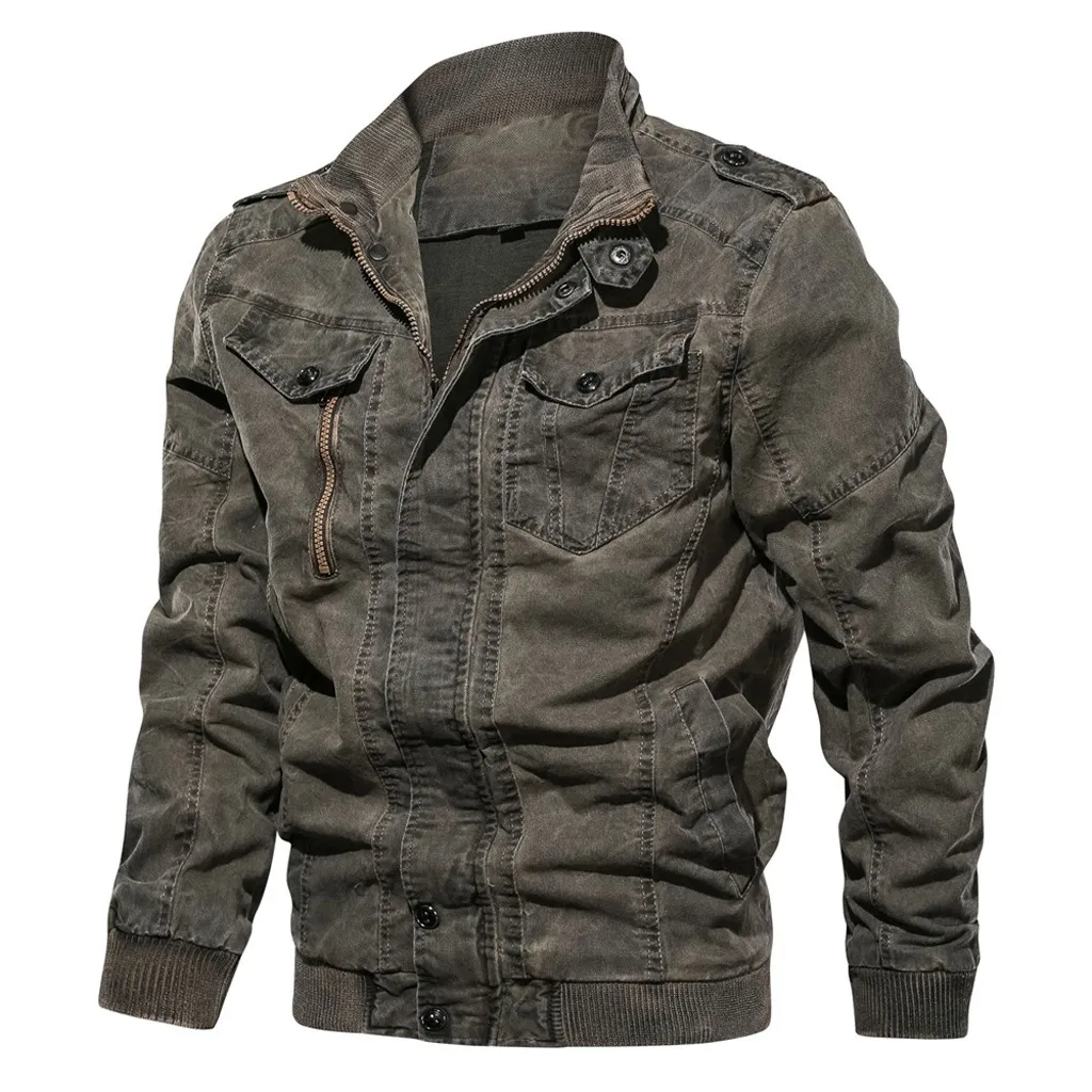 

Men's Autumn Winter Eur-American Style Vintage Washing Jacket Coat Puffy Vest Women Long Petty Coats for Men