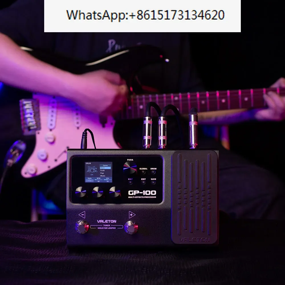 Педаль процессора Valeton для бас-гитары с несколькими эффектами и вилкой