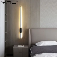 modern led wall lamp nordic long wall light indoor for home decor bedroom living room bedside lamp wall sconce lighting fixture
