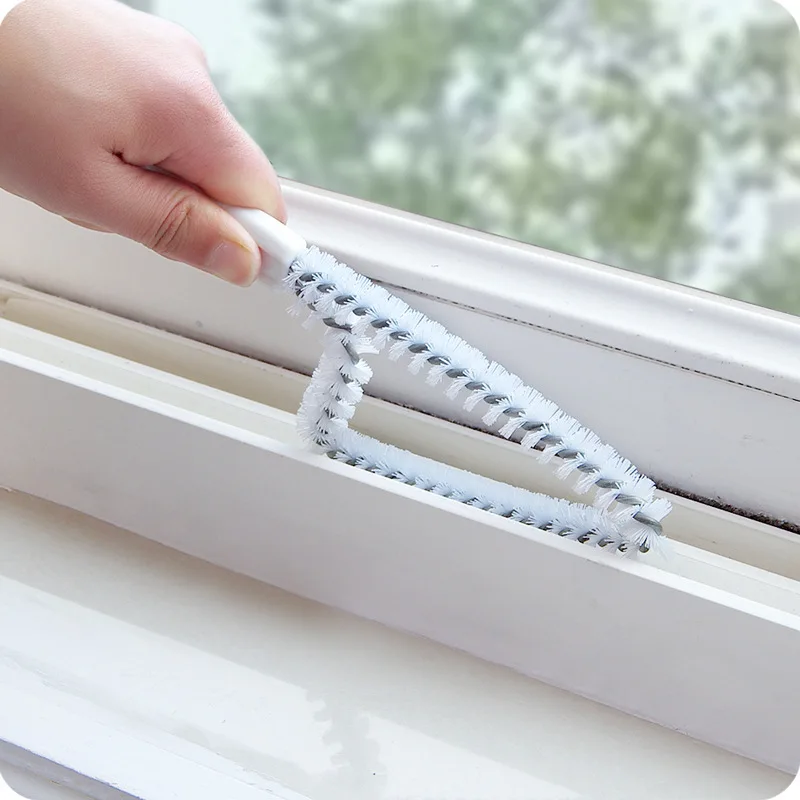 

Multipurpose Kitchen bathroom Window-Groove Guide Rail / Wash station / Flume / Crevice Cleaning brush Practical Clean tool