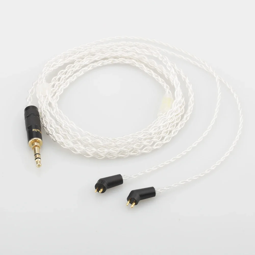 Высококачественный 8-ядерный 7N OCC посеребренный кабель для обновления наушников