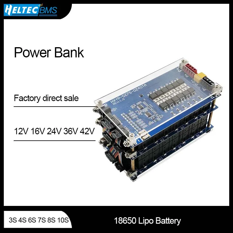 Блок батарей 18650 12 В 16 24 36 42 в 32 29 3S 4S 6S 7S 8S 10S