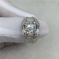 luxury fashion micro crystal zircon ring for men european and american style engagement wedding party rings jewelry size 7 12