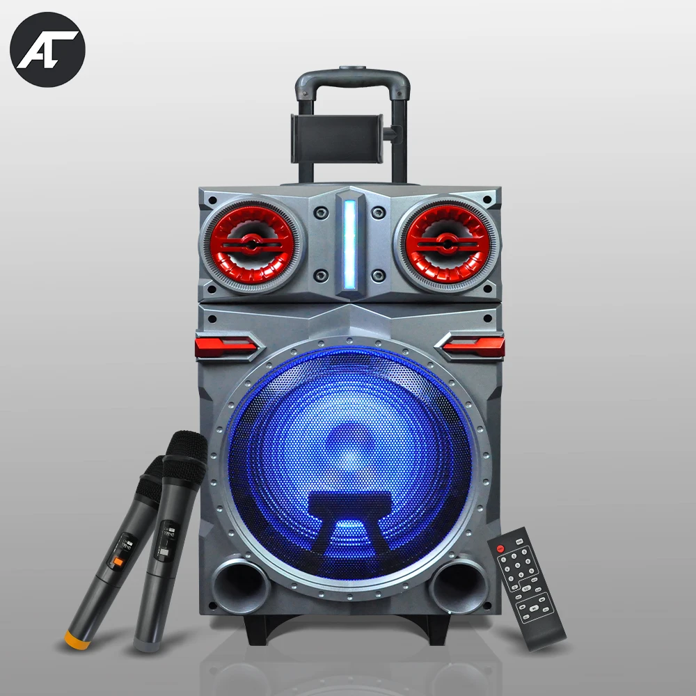 

Powerful Big Bluetooth Speaker Portable Sound Box Wireless Stage Subwoofer Outdoor Karaoke Column Support FM TF AUX USB with Mic