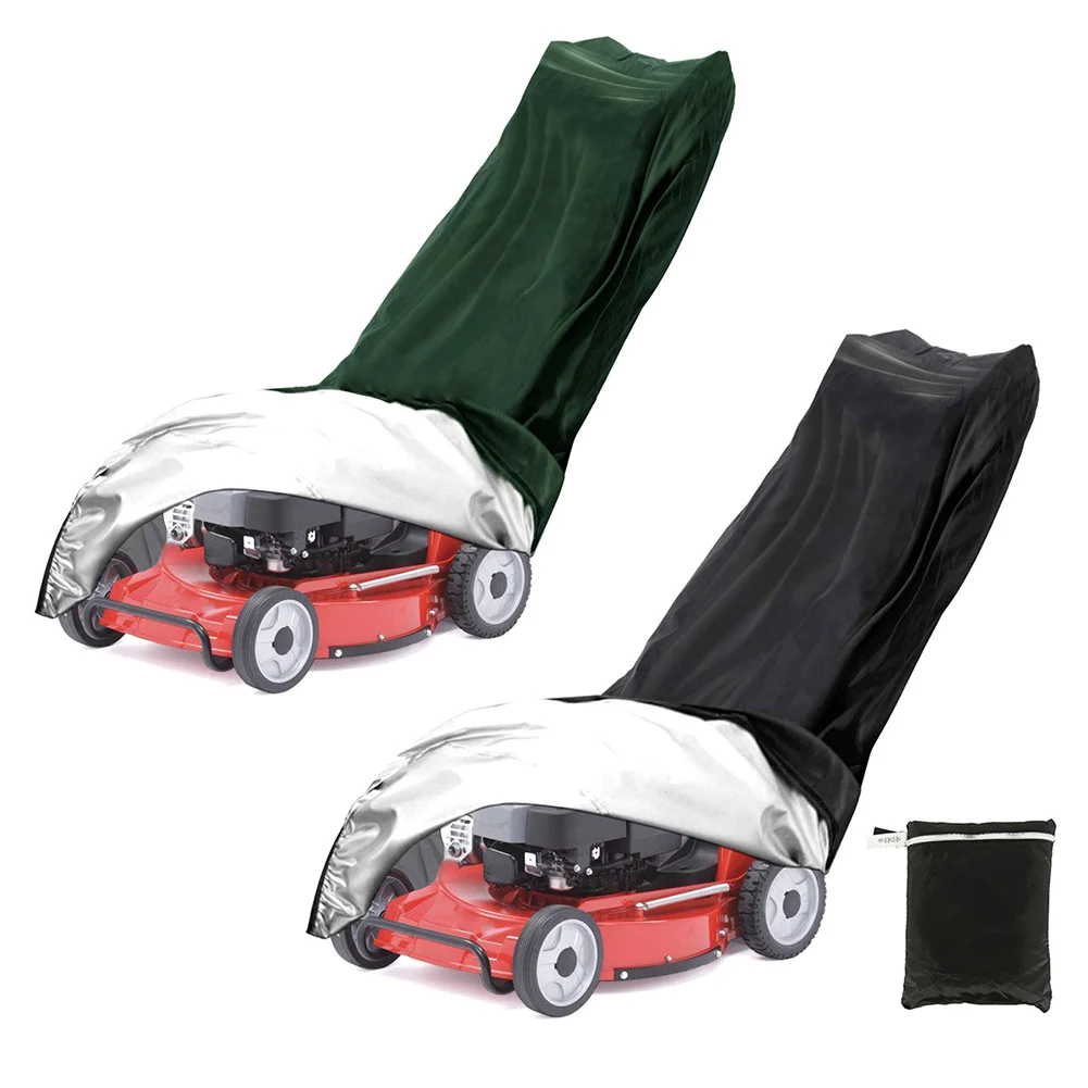 

[16] Heavy Duty 210D Polyester Oxford Protective Cover for Lawn Mower Protects from Water Dust and Debris 76 x 44 x 21